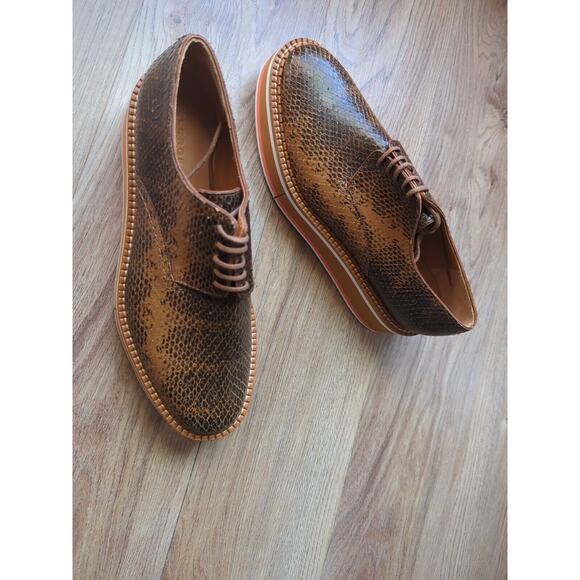 Clergerie Brook Platform Lightweight Comfort Oxford Womens 9 Brown - Picture 11 of 16